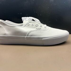 New Without Box Vans Skate Authentic True White PopCush Sneakers Size Men 13